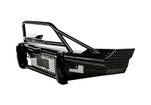 Ranch Hand Legend series front bumpers with bull bars protect your pickup truck.